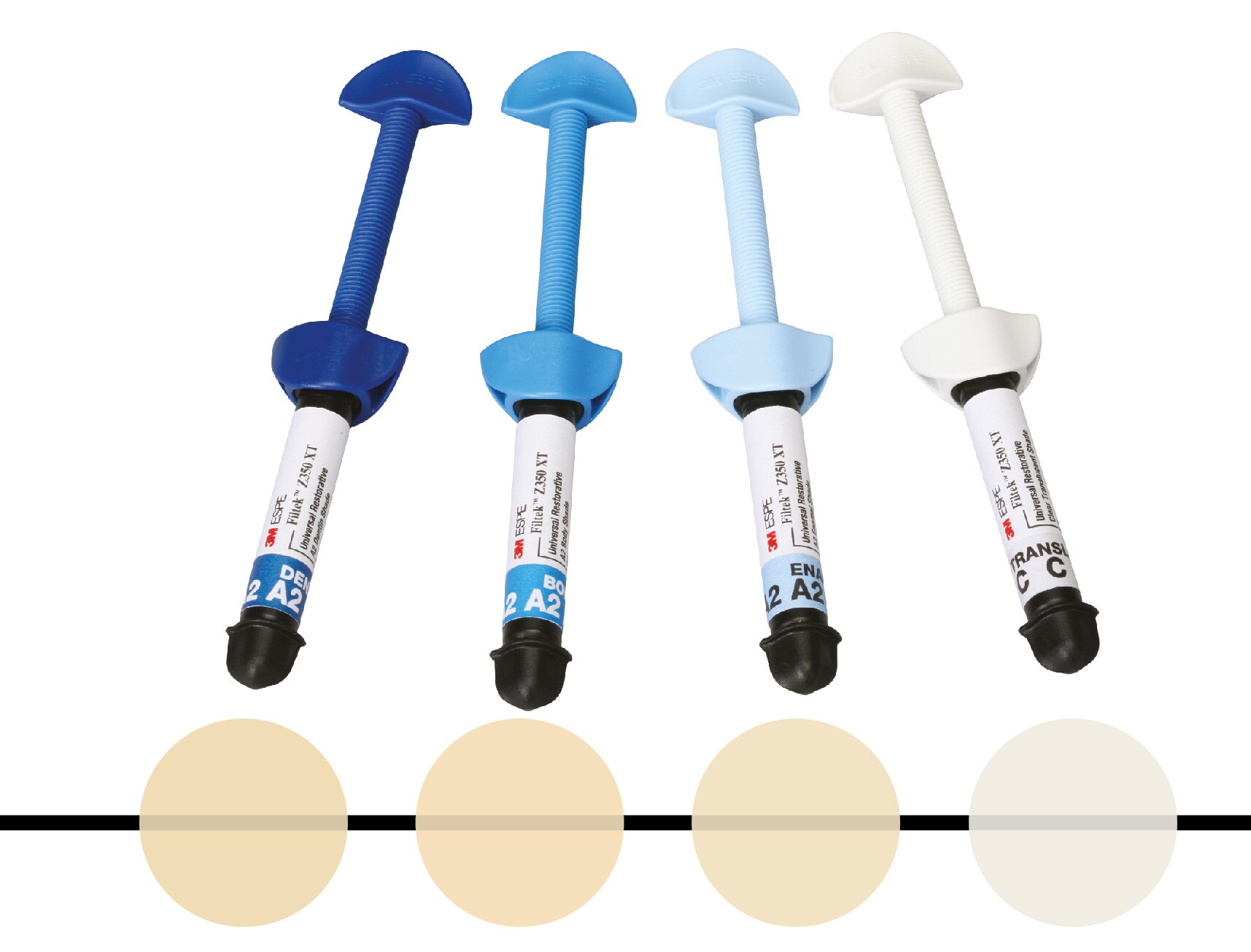Translucent, Enamel, Body and Dentin opacities
