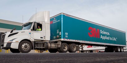 3M graphic film wrapped on a commercial truck to make a brand statement 
