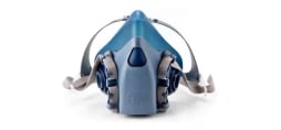 3M™ Respirador con máscara facial de medio rostro resistente y cómodo de la serie 7500.