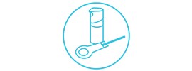 Adhesive vial and single dose icon