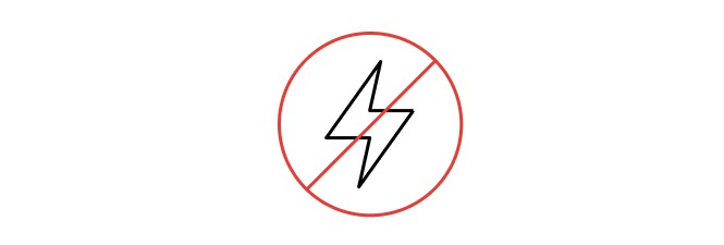 ícono de electricidad pasiva
