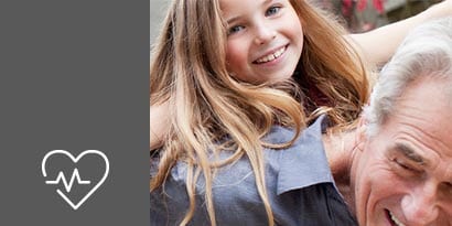 Grandfather and grandaughter
