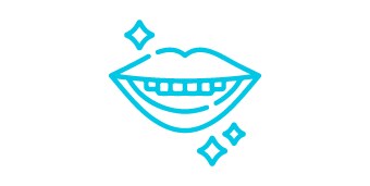 Ícono de una sonrisa estética.
