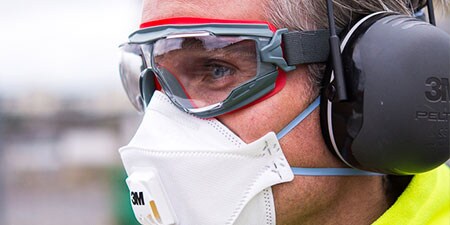 Imagen de las gafas de seguridad GoogleGear serie 500 de 3M.
