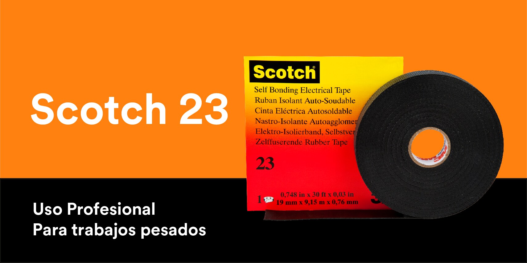 Imagen del producto Cinta aislante de vinilo 23 de 3M
