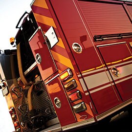 Fire truck conspicuity tape
