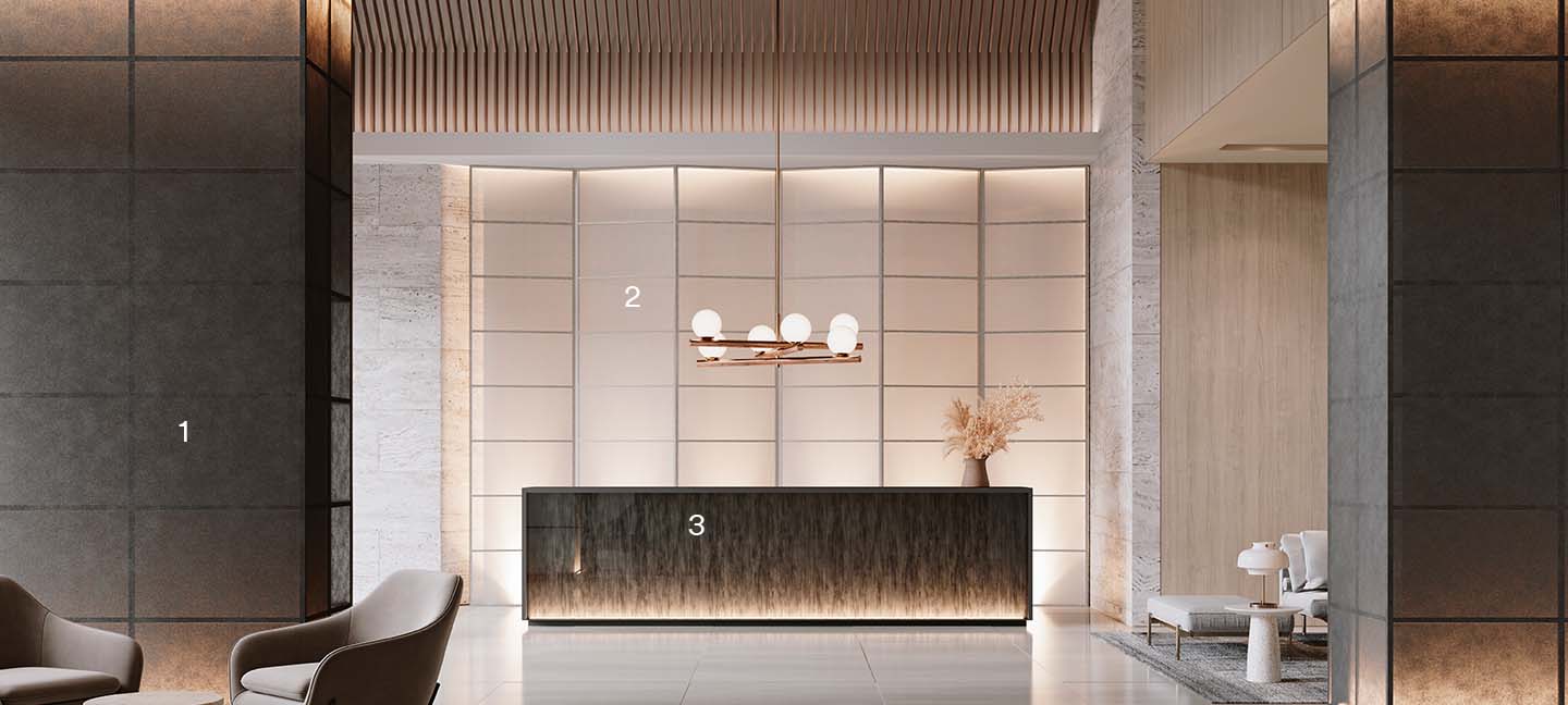 Luminosa recepción con Acabados Arquitectónicos 3M
