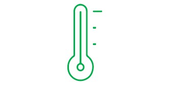 thermometer reading icon
