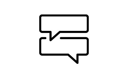 Icono de textos de chat.
